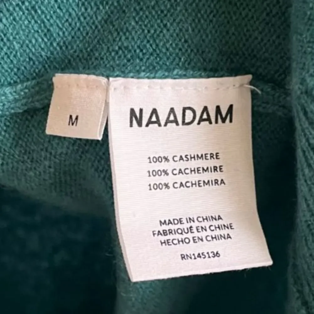 NAADAM Men's The Original Cashmere Sweater in Green Size MEDIUM